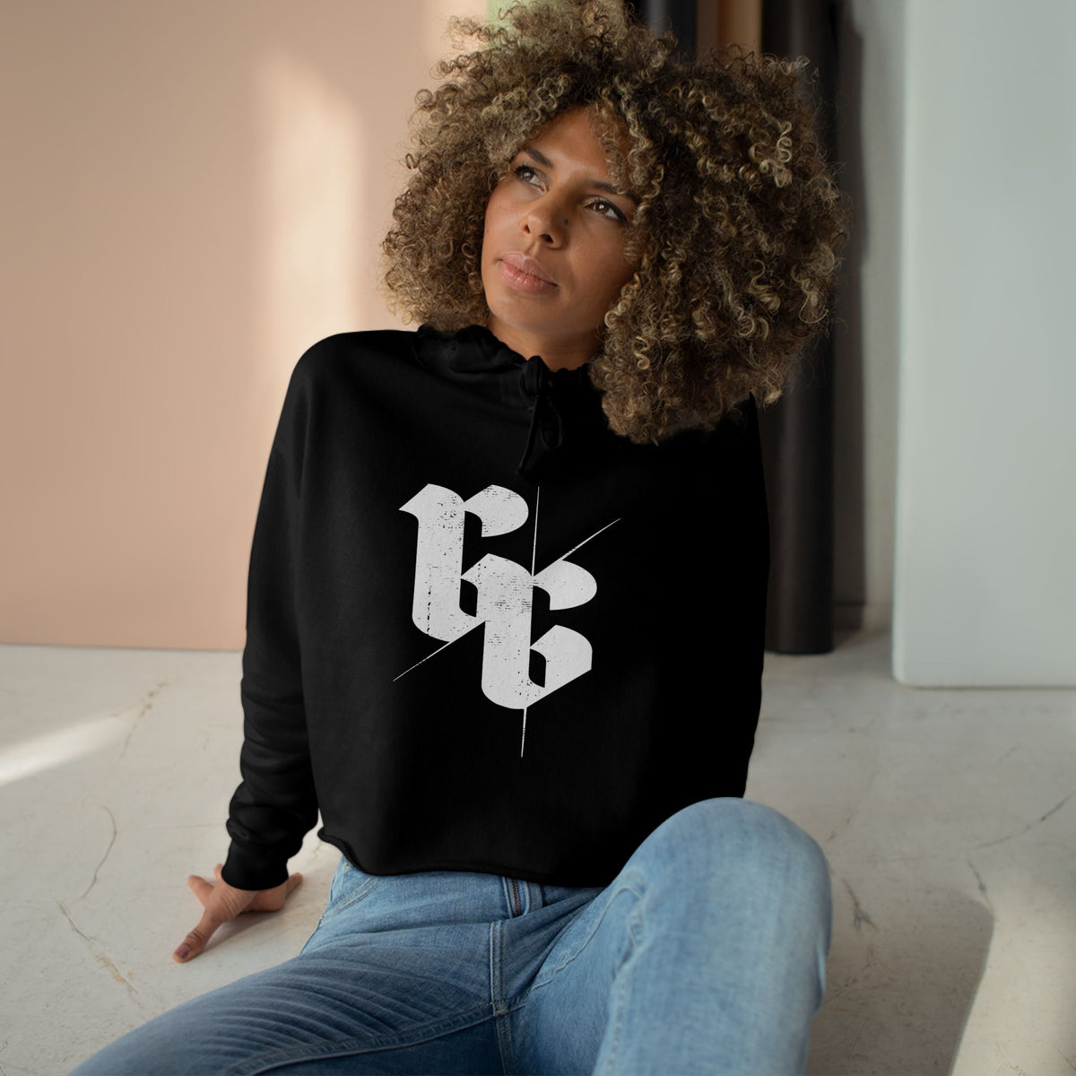 GG wings- Crop Hoodie